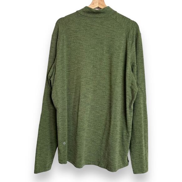 Lululemon Green Surge Warm Half Zip Pullover 2021 Men's Size XL - Picture 2 of 11